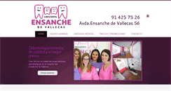 Desktop Screenshot of clinicadentalensanchedevallecas.com