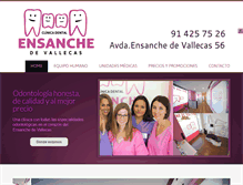 Tablet Screenshot of clinicadentalensanchedevallecas.com